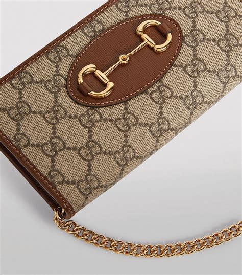 gucci 1955 horsebit wallet|gucci horsebit wallet on chain.